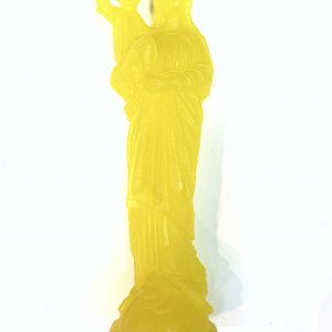 Vierge à L'enfant Jaune Fluo - CIERGERIE DES PREMONTRES