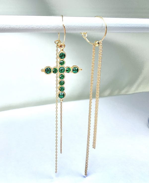 Boucles d'Oreilles SALOMEE Emeraude - PRINCESS TO LEND