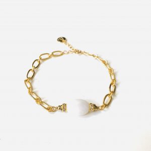Bracelet PAISLEY PIERRE DE LUNE Blanche - PRINCESS TO LEND