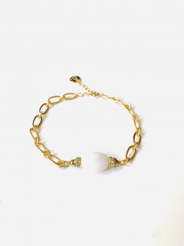 Bracelet PAISLEY PIERRE DE LUNE Blanche - PRINCESS TO LEND