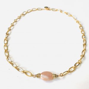 Collier PAISLEY PIERRE DE LUNE Orange - PRINCESS TO LEND