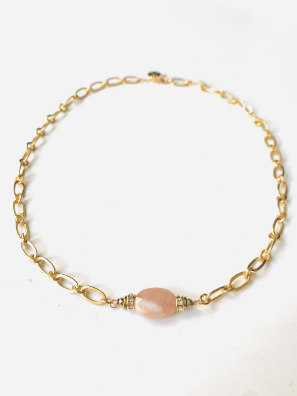 Collier PAISLEY PIERRE DE LUNE Orange - PRINCESS TO LEND