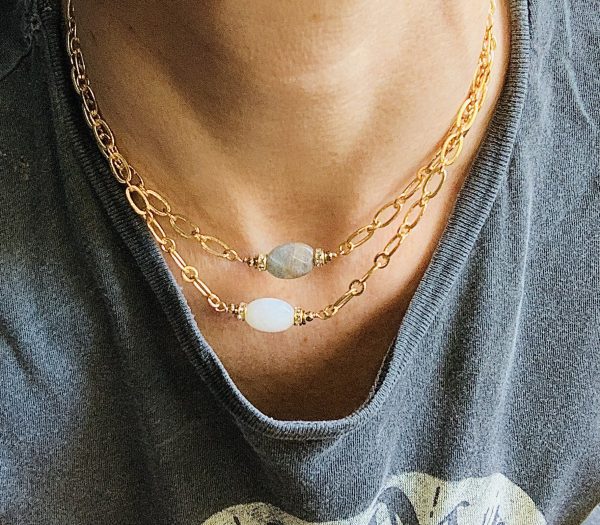 Collier PAISLEY Labradorite - PRINCESS TO LEND – Image 3