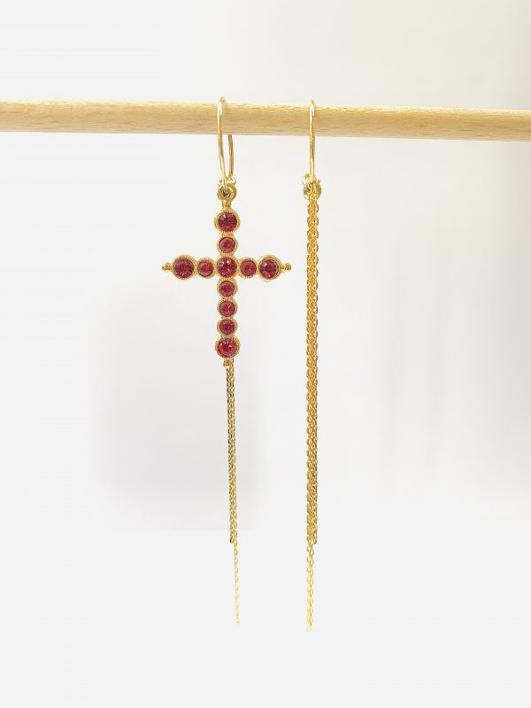 Boucles d'Oreilles SALOMEE Rubis - PRINCESS TO LEND