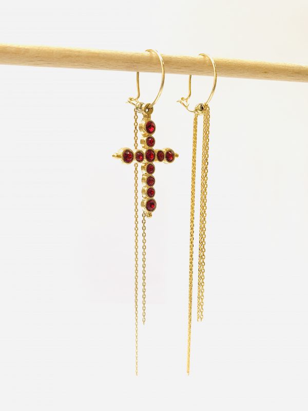 Boucles d'Oreilles SALOMEE Rubis - PRINCESS TO LEND – Image 2