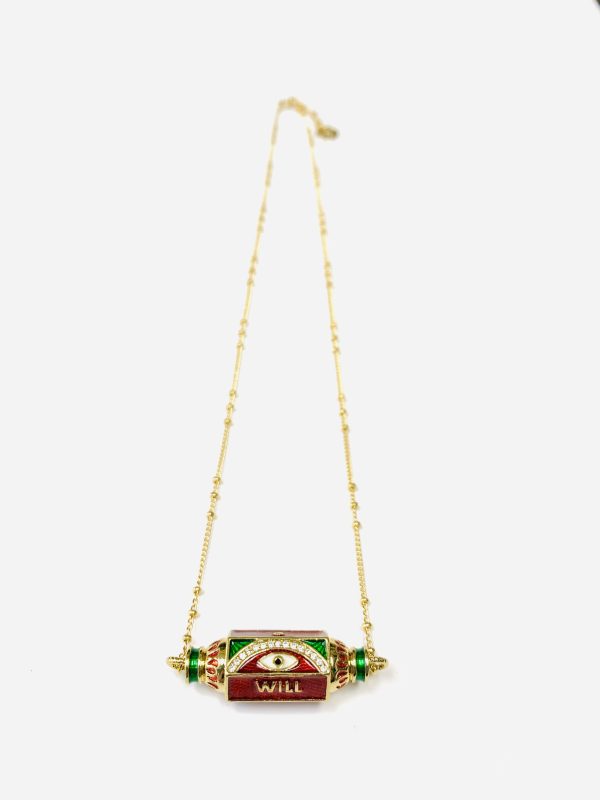 Collier CLOTHILDE Rouge - PRINCESS TO LEND