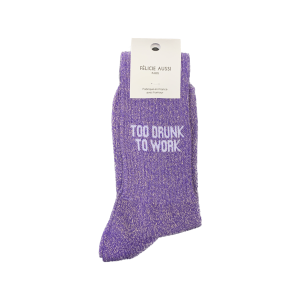 Chaussettes Lurex TOO DRUNK TO WORK - FELICIE AUSSI