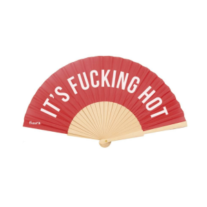 Eventail - IT'S FUCKING HOT - ROUGE & BLANC
