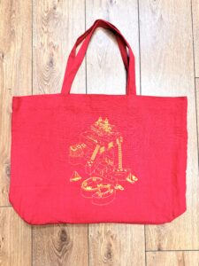 TOTE BAG MARS ROUGE