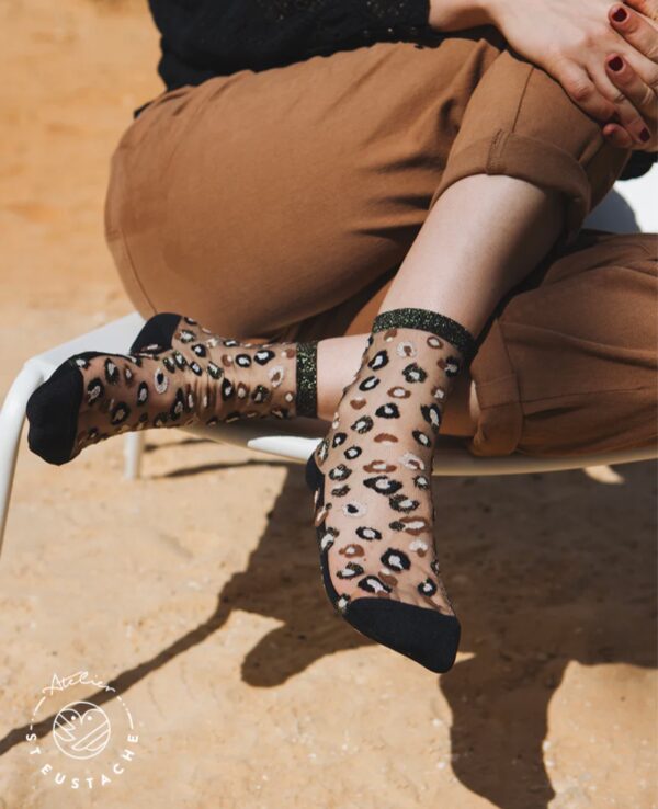 Chaussettes HORSESHOE BLEND Gold - ATELIER SAINT EUSTACHE – Image 3