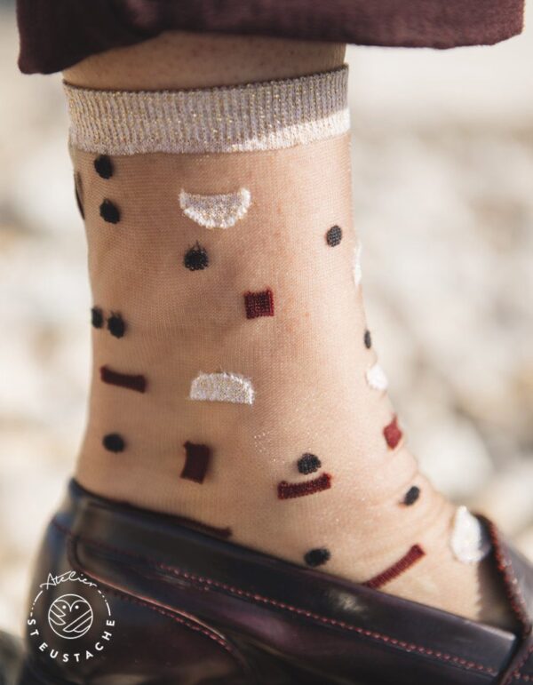 Chaussettes KANSAS PIVOT Gold - ATELIER SAINT EUSTACHE