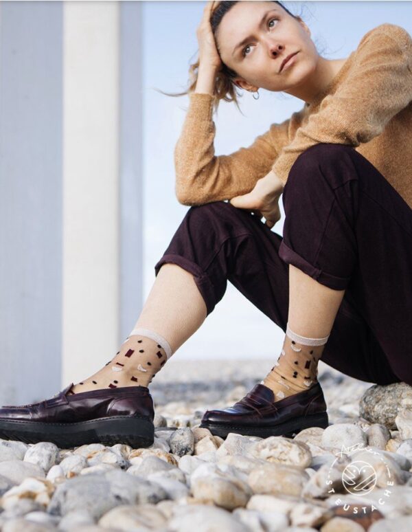 Chaussettes KANSAS PIVOT Gold - ATELIER SAINT EUSTACHE – Image 3