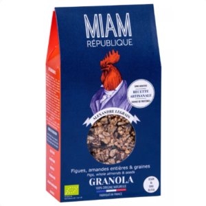 Granola bio Figues & amandes, sirop d'érable -vegan-sans gluten