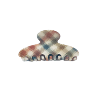 Pince à cheveux tartan multicolore 10 cm | La Boutik Labo