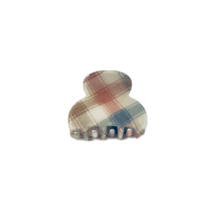 Mini pince à cheveux tartan 4,5 cm | La Boutik Labo