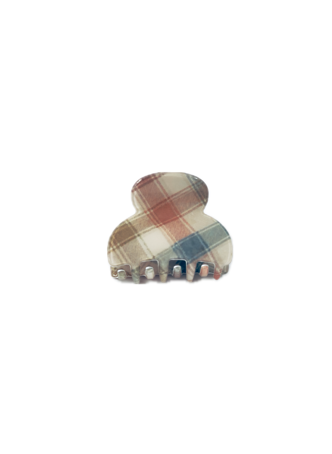 Mini pince à cheveux tartan 4,5 cm | La Boutik Labo